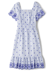 Womens Mommy And Me Eyelet Tiered Dress - Bon Voyage
