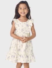 Girls Floral Tiered Dress - Homegrown by Gymboree