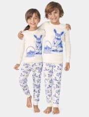 Unisex Kids Mommy And Me Bunny Snug Fit Cotton Pajamas - Gymmies