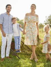 Haut Henley à revers roulé pour garçons - Prairie Fields