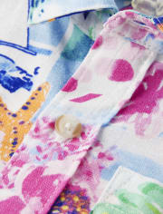 Boys Tropical Button Up Shirt - Bon Voyage