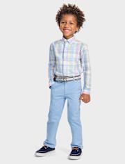 Pantalones chinos con cinturón para niños