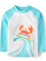 Boys Crab Rashguard - Splish-Splash