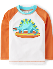 Boys Embroidered Dino Rashguard - Splish-Splash