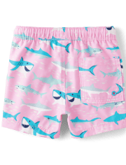 Boys Shark Swim Trunks - Splish-Splash