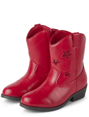 Girls Star Cowgirl Boots - American Cutie