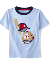 Boys Embroidered Baseball Top - Baseball Champ