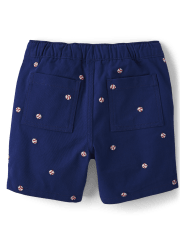 Short à enfiler de baseball Schiffli pour garçons - Champ de baseball