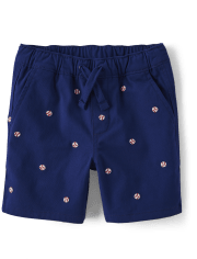 Short à enfiler de baseball Schiffli pour garçons - Champ de baseball
