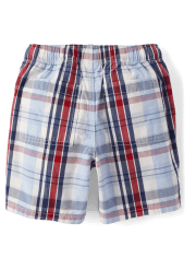 Shorts sin cordones a cuadros para niños - Baseball Champ
