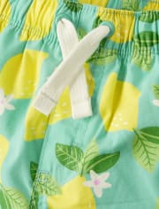 Short à enfiler citron pour garçon - Little Essentials