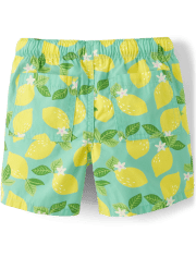 Shorts sin cordones con estampado de limón para niño - Little Classics