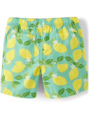 Short à enfiler citron pour garçon - Little Essentials