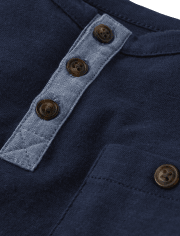 Boys Henley Top - Little Essentials