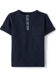 Boys Henley Top - Little Essentials