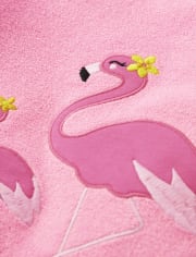 Cache-maillot flamant rose pour filles - Splish-Splash