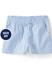 Shorts sin cordones de secado rápido para niñas - Little Classics
