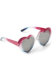 Girls Heart Sunglasses - American Cutie