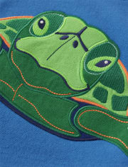 Boys Embroidered Turtle Top - Little Essentials