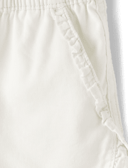 Girls Ruffle Pull On Shorts - Little Essentials