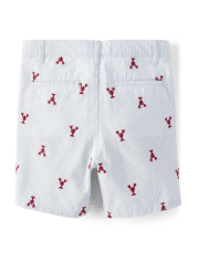 Boys Schiffli Lobster Chino Shorts - Little Essentials