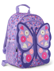 Girls Glitter Butterfly Backpack - Uniform