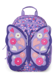 Girls Glitter Butterfly Backpack - Uniform