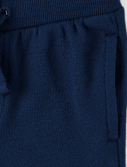 Pantalones jogger de polar con dinosaurio bordado para niños - Classroom Cutie