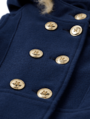 Girls Dress Coat - Royal Christmas