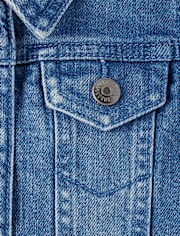 Niña Jeans Volantes / Chaleco Cropped Mezclilla - Country Charm