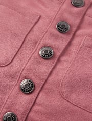 Girls Fringe Faux Suede Skirt - Country Charm