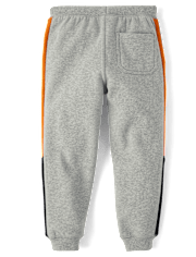 Pantalones jogger de polar con bloques de color para niños - Halloween