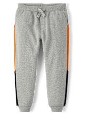 Pantalones jogger de polar con bloques de color para niños - Halloween