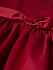 Girls Bow Fit And Flare Dress - All Dressed Up