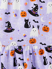 Girls Halloween Tiered Dress - Halloween