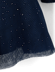 Girls Tutu Sweater Dress - Royal Christmas
