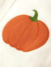 Cardigans brodés citrouilles pour fille - Aventures d'automne