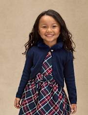Girls Faux Fur Shrug - Royal Christmas
