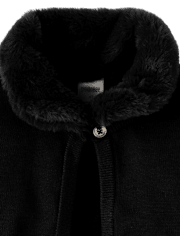 Girls Faux Fur Shrug - All Dressed Up