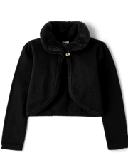 Girls Faux Fur Shrug - All Dressed Up