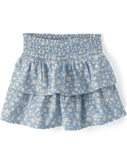 Girls Floral Tiered Skort - Country Charm