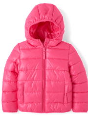 Girls Quilted Puffer Jacket - Little Essentials