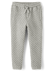 Boys Quilted Jogger Pants - Little Essentials