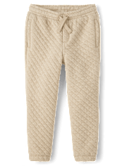 Boys Quilted Jogger Pants - Little Essentials