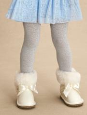 Girls Glitter Tights 2-Pack - Royal Christmas