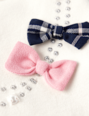 Top con collar bordado para niñas - Classroom Cutie