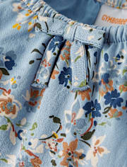 Robes à plusieurs niveaux en flanelle florale Fille - Country breloque