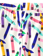 Girls Crayon Leggings - Classroom Cutie