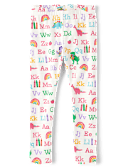 Girls Alphabet Dino Leggings - Classroom Cutie