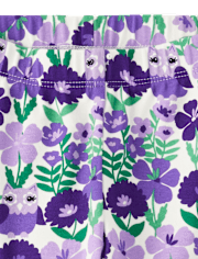 Girls Floral Owl Leggings - Classroom Cutie